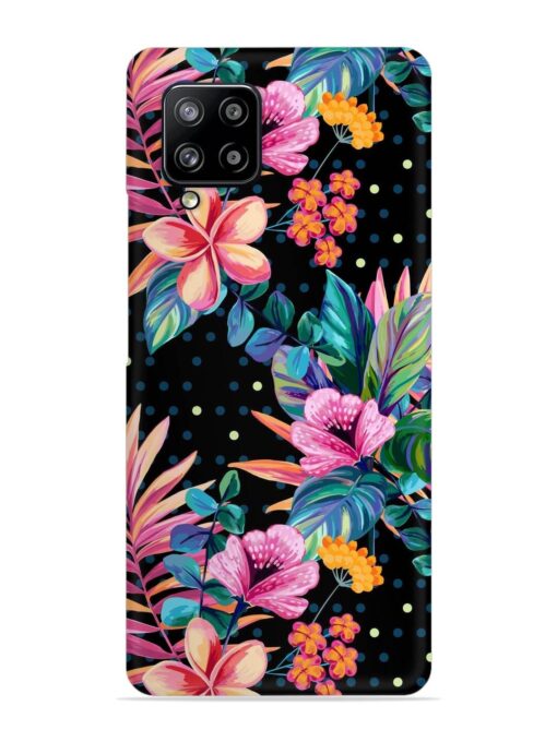 Seamless Floral Pattern Snap Case for Samsung Galaxy M42 (5G)