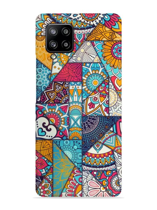 Patchwork Pattern Vintage Snap Case for Samsung Galaxy M42 (5G)