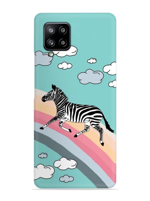 Running Zebra Snap Case for Samsung Galaxy M42 (5G) Zapvi