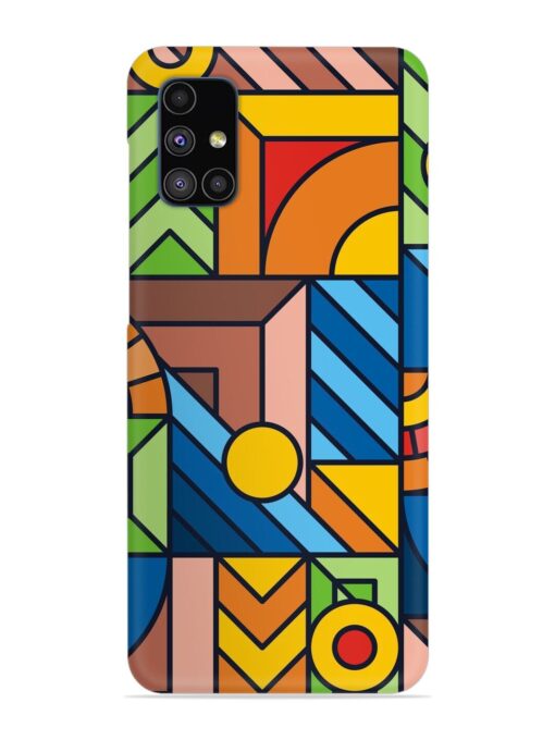 Colorful Geometric Snap Case for Samsung Galaxy M51