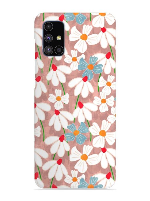 Abstract Petal Flowers Snap Case for Samsung Galaxy M51 Zapvi