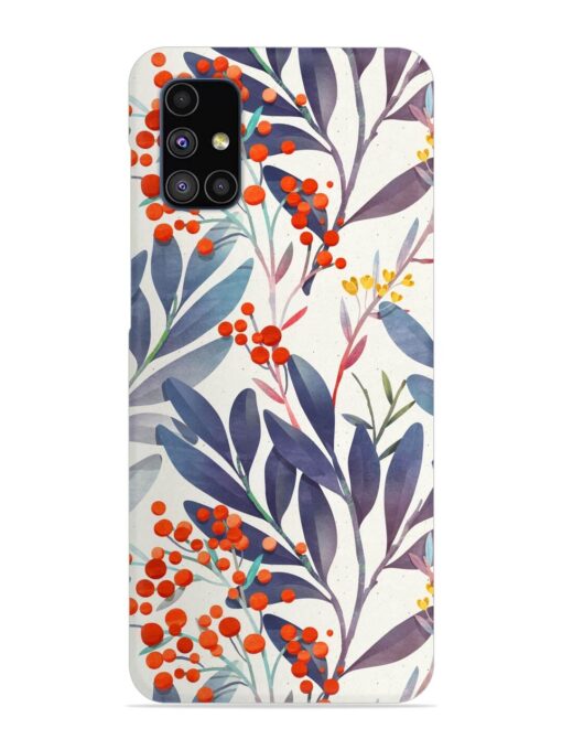 Seamless Floral Pattern Snap Case for Samsung Galaxy M51 Zapvi