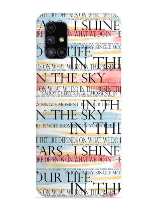 Seamless Slogans Pattern Snap Case for Samsung Galaxy M51