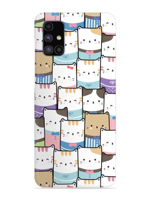 Cute Adorable Cat Snap Case for Samsung Galaxy M51