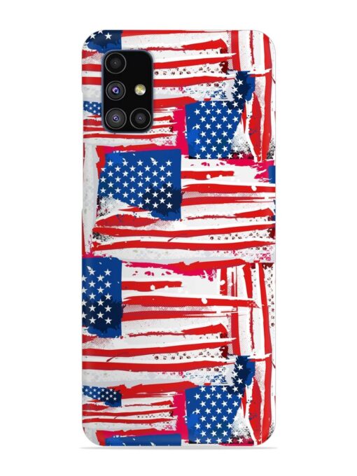 Usa Flag Seamless Snap Case for Samsung Galaxy M51 Zapvi