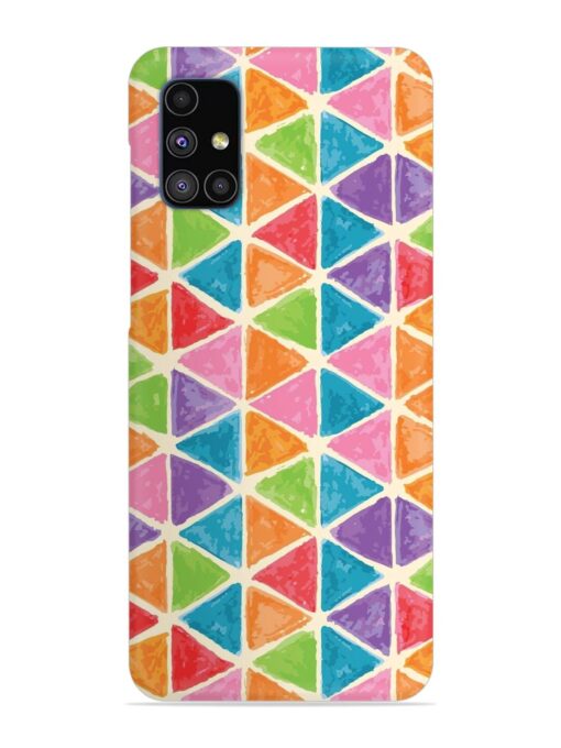 Seamless Colorful Isometric Snap Case for Samsung Galaxy M51