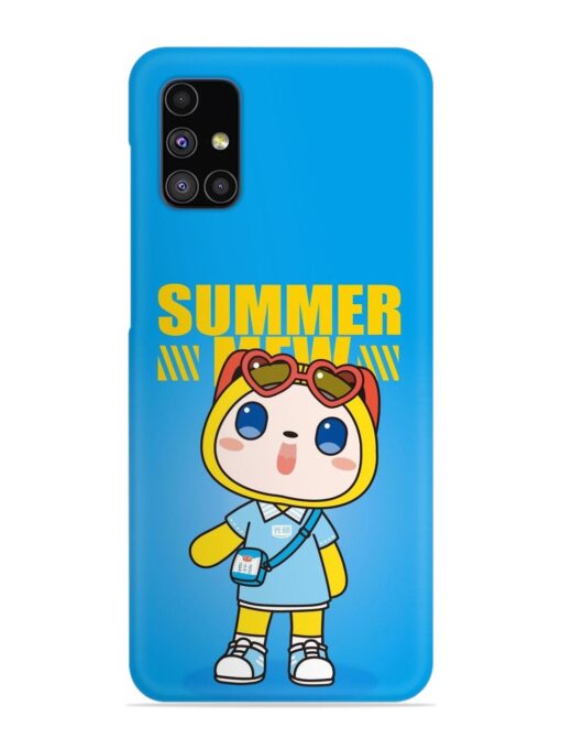 Summer Mew Cartoon Snap Case for Samsung Galaxy M51