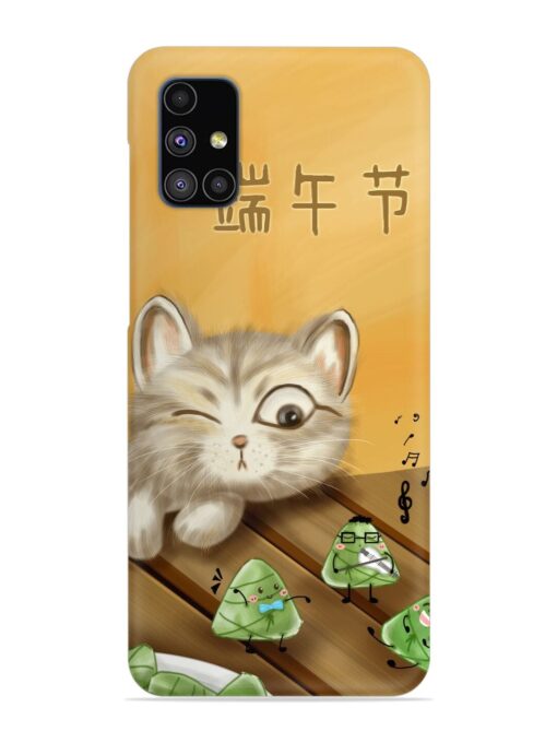 Cat Scorpion Dancing Snap Case for Samsung Galaxy M51