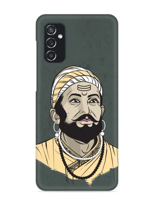 Shivaji Maharaj Vector Art Snap Case for Samsung Galaxy M52 (5G) Zapvi