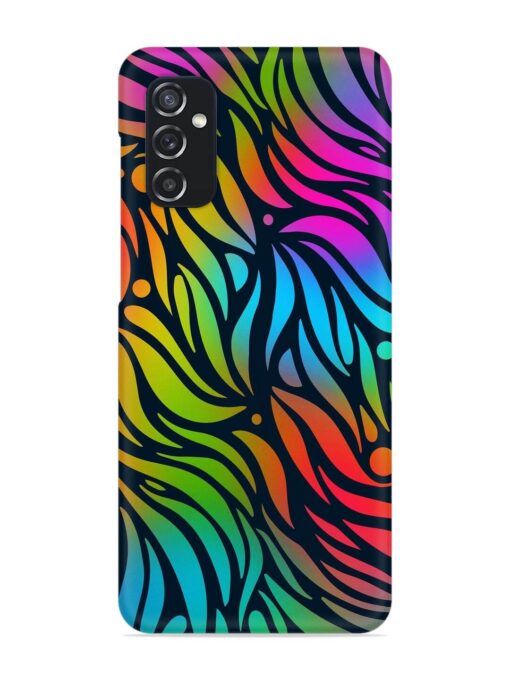 Abstract Leaf Design Snap Case for Samsung Galaxy M52 (5G) Zapvi