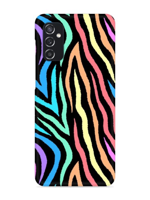 Colorful Abstract Zebra Snap Case for Samsung Galaxy M52 (5G) Zapvi