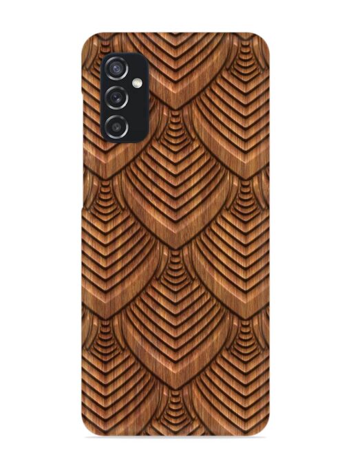 Carved Pattern On Snap Case for Samsung Galaxy M52 (5G) Zapvi