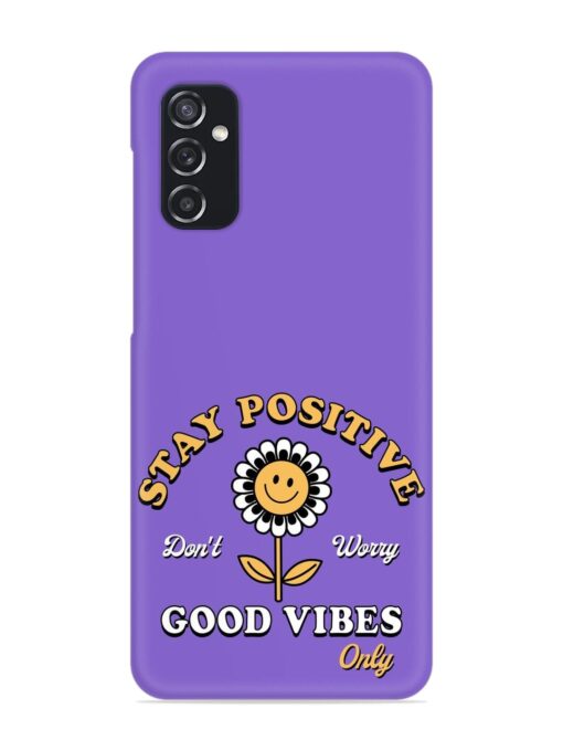 Retro Positive Flower Snap Case for Samsung Galaxy M52 (5G) Zapvi