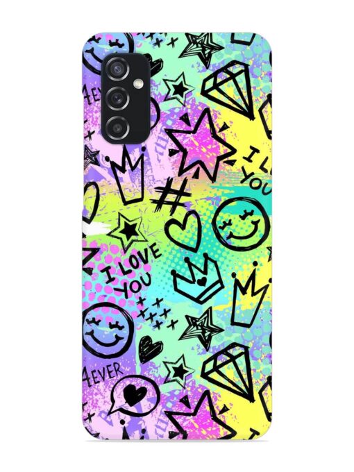 Bright Seamless Pattern Snap Case for Samsung Galaxy M52 (5G)