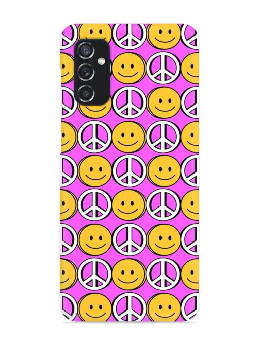 Smiley Face Peace Snap Case for Samsung Galaxy M52 (5G)