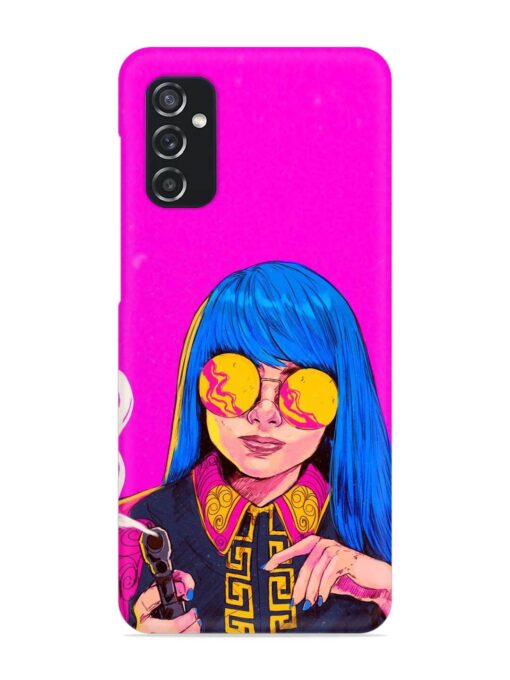 Aesthetic Anime Girl Snap Case for Samsung Galaxy M52 (5G)