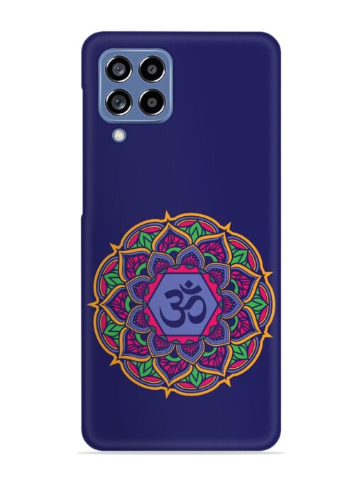 Om Mandala Art Blue Snap Case for Samsung Galaxy M53 (5G) Zapvi