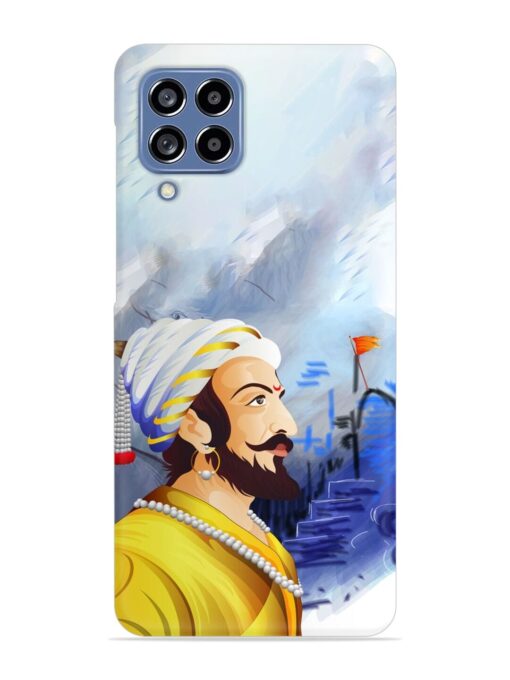 Shivaji Maharaj Color Paint Art Snap Case for Samsung Galaxy M53 (5G) Zapvi