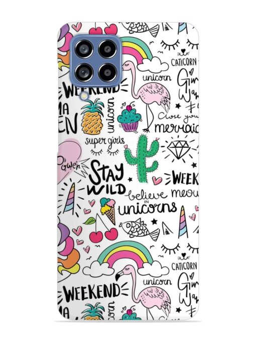 Unicorn Ice Cream Snap Case for Samsung Galaxy M53 (5G) Zapvi