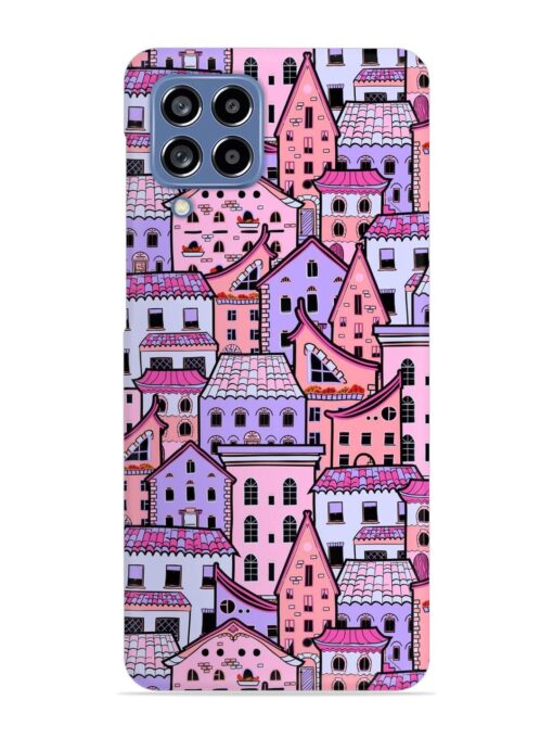 Seamless Pattern Houses Snap Case for Samsung Galaxy M53 (5G) Zapvi