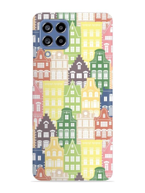 Seamless Shapes Pattern Snap Case for Samsung Galaxy M53 (5G) Zapvi