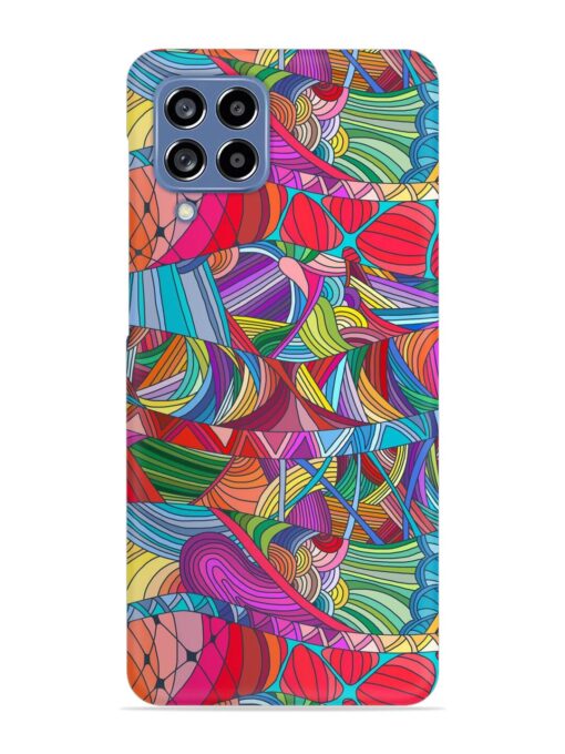 Seamless Patterns Hand Drawn Snap Case for Samsung Galaxy M53 (5G) Zapvi