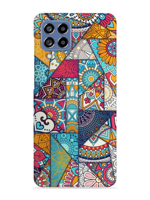 Patchwork Pattern Vintage Snap Case for Samsung Galaxy M53 (5G) Zapvi