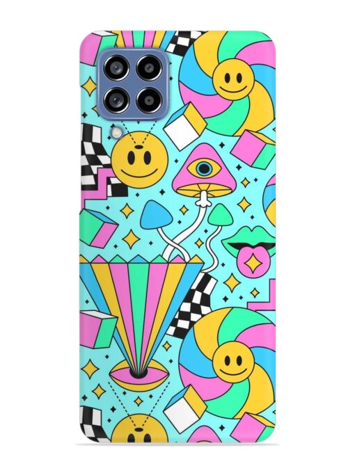 Trippy Rainbow 60S Snap Case for Samsung Galaxy M53 (5G) Zapvi