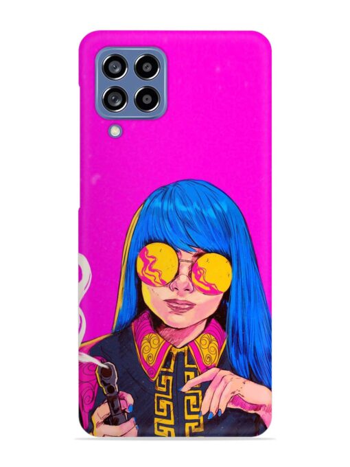 Aesthetic Anime Girl Snap Case for Samsung Galaxy M53 (5G)