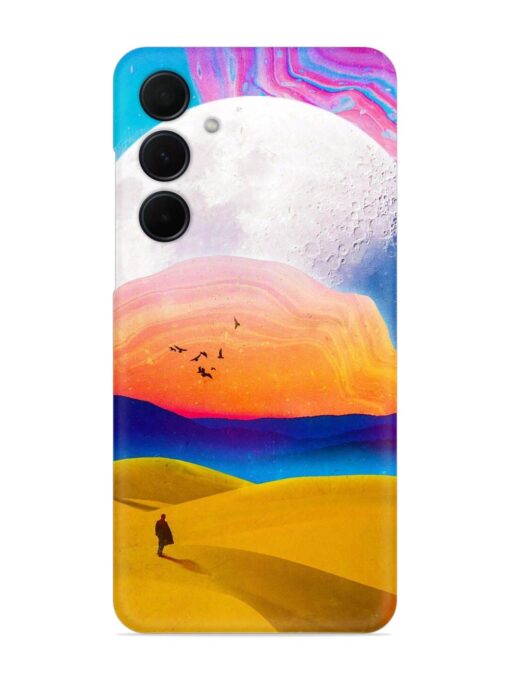 Sandy Desert Snap Case for Samsung Galaxy M55 (5G) Zapvi