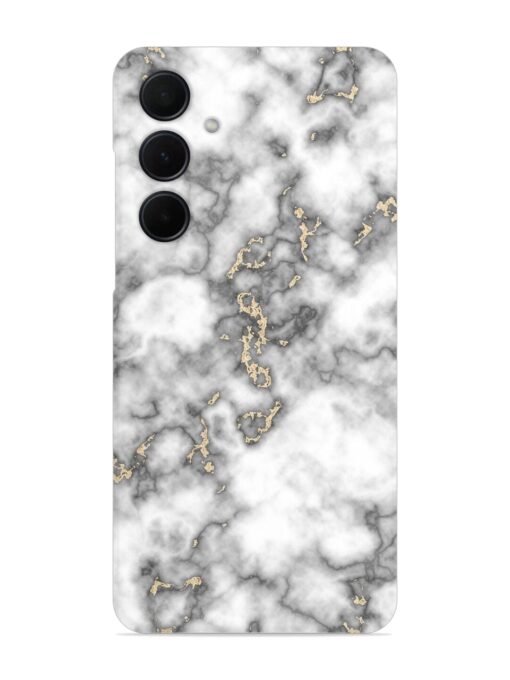 Gray And Gold Marble Snap Case for Samsung Galaxy M55 (5G) Zapvi