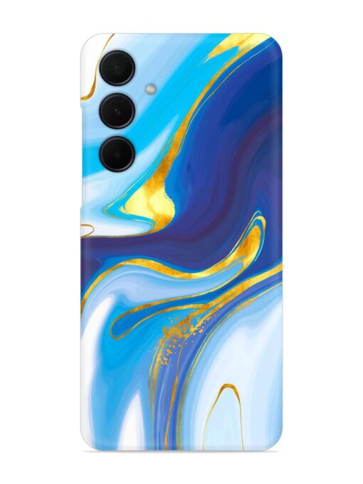 Watercolor Background With Golden Foil Snap Case for Samsung Galaxy M55 (5G) Zapvi