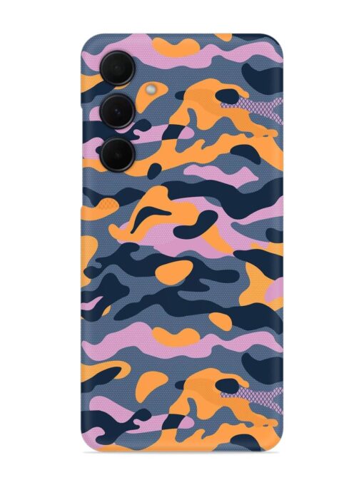 Camouflage Army Military English Orange Art Snap Case for Samsung Galaxy M55 (5G) Zapvi