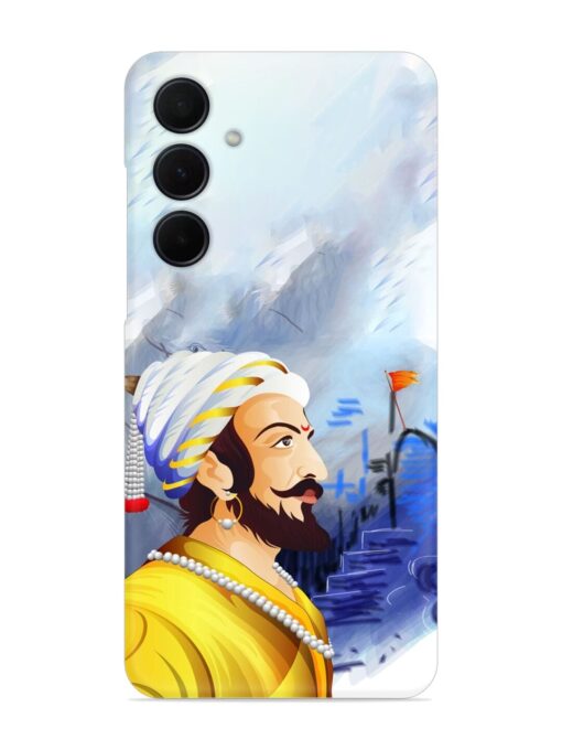 Shivaji Maharaj Color Paint Art Snap Case for Samsung Galaxy M55 (5G) Zapvi