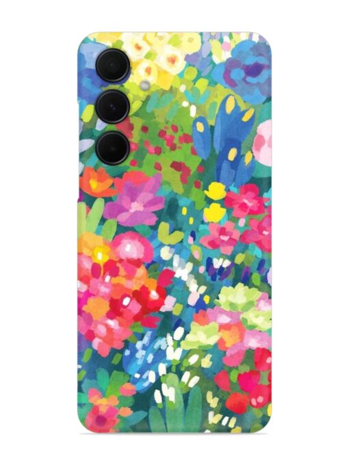 Watercolor Flower Art Snap Case for Samsung Galaxy M55 (5G) Zapvi