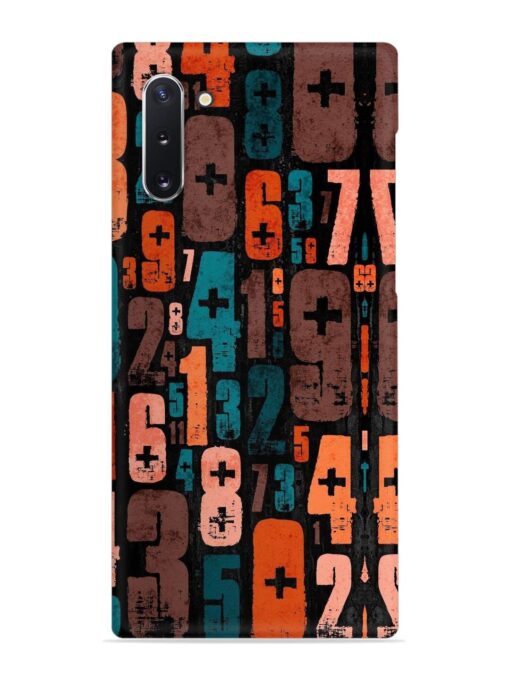 0 To 9 Art Snap Case for Samsung Galaxy Note 10 Zapvi