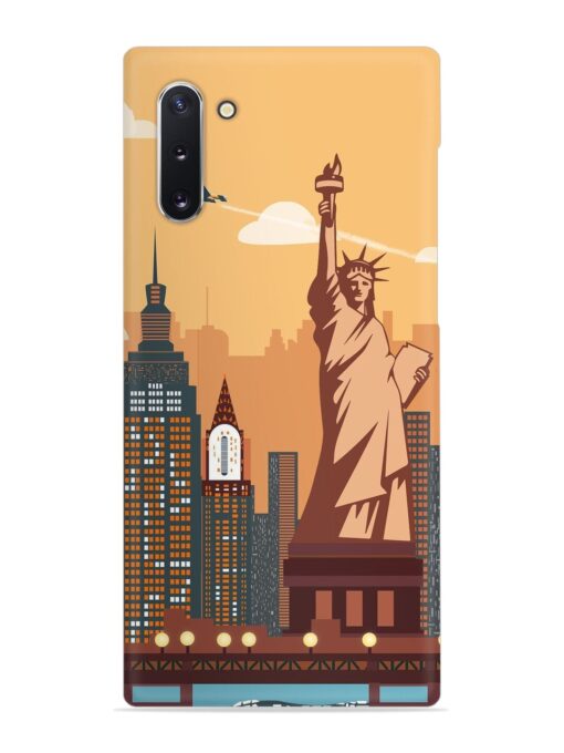 New York Statue Of Liberty Architectural Scenery Snap Case for Samsung Galaxy Note 10