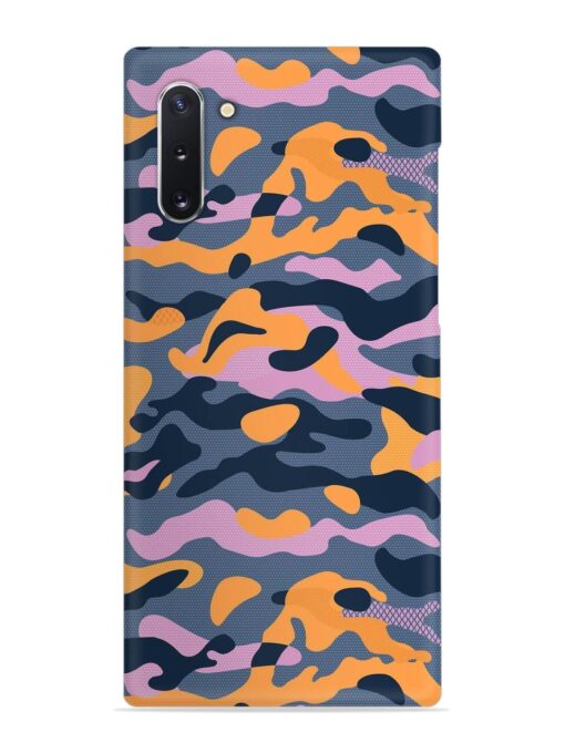 Camouflage Army Military English Orange Art Snap Case for Samsung Galaxy Note 10