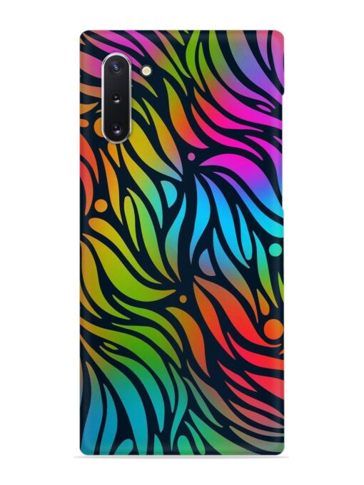 Abstract Leaf Design Snap Case for Samsung Galaxy Note 10 Zapvi