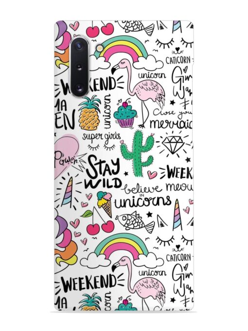 Unicorn Ice Cream Snap Case for Samsung Galaxy Note 10