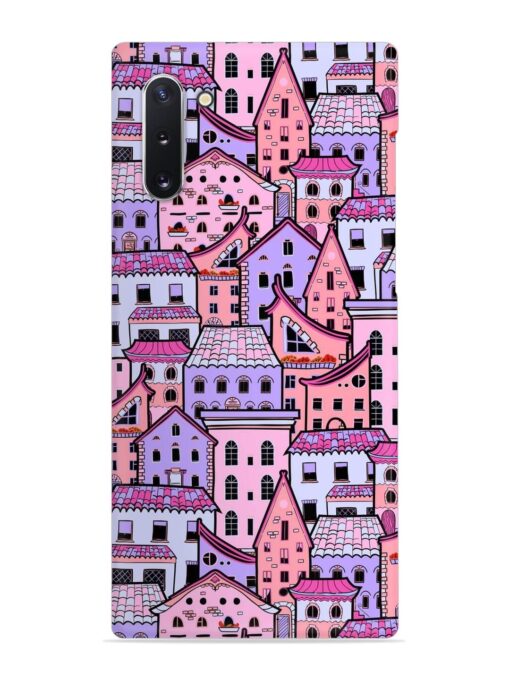 Seamless Pattern Houses Snap Case for Samsung Galaxy Note 10 Zapvi