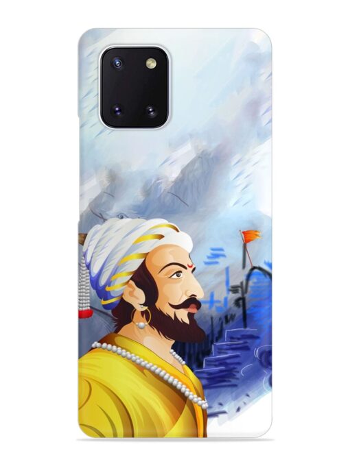 Shivaji Maharaj Color Paint Art Snap Case for Samsung Galaxy Note 10 Lite