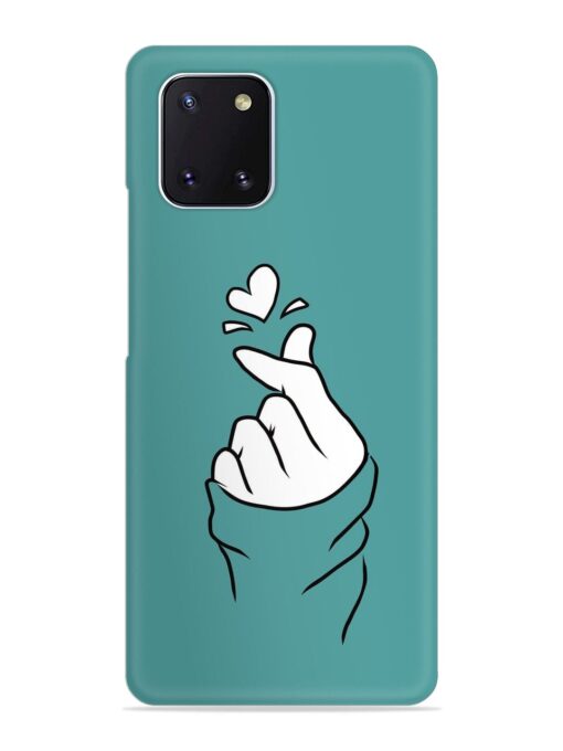 Korean Heart Sign Art Snap Case for Samsung Galaxy Note 10 Lite