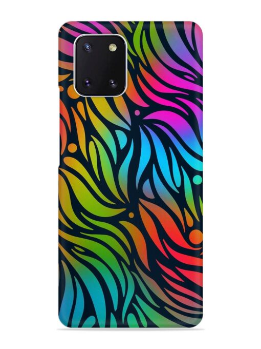 Abstract Leaf Design Snap Case for Samsung Galaxy Note 10 Lite Zapvi