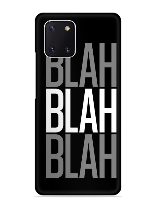 Blah Blah Blah Wallpaper Snap Case for Samsung Galaxy Note 10 Lite Zapvi