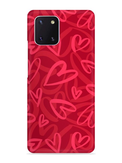 Seamless Romantic Pattern Snap Case for Samsung Galaxy Note 10 Lite