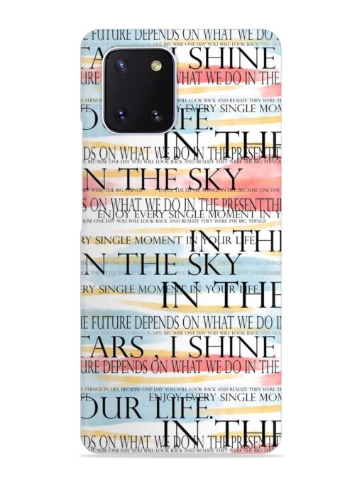 Seamless Slogans Pattern Snap Case for Samsung Galaxy Note 10 Lite