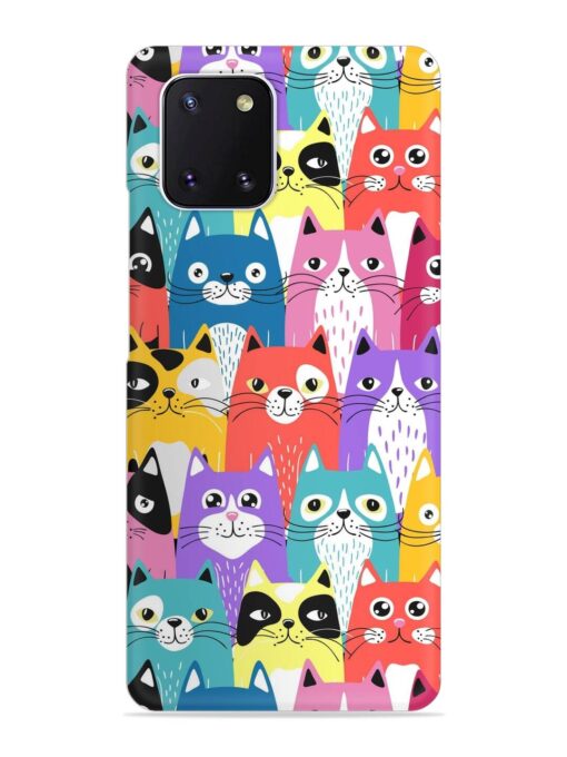 Funny Cartoon Cats Snap Case for Samsung Galaxy Note 10 Lite