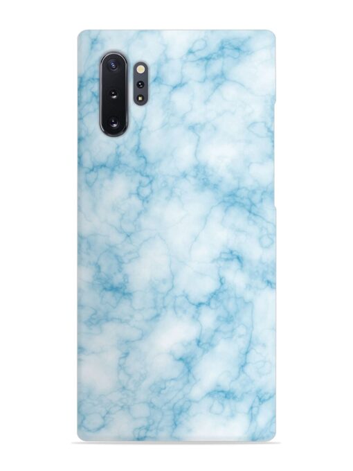 Blue White Natural Marble Snap Case for Samsung Galaxy Note 10 Plus Zapvi