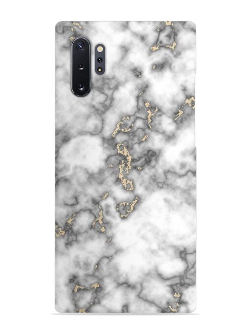 Gray And Gold Marble Snap Case for Samsung Galaxy Note 10 Plus Zapvi